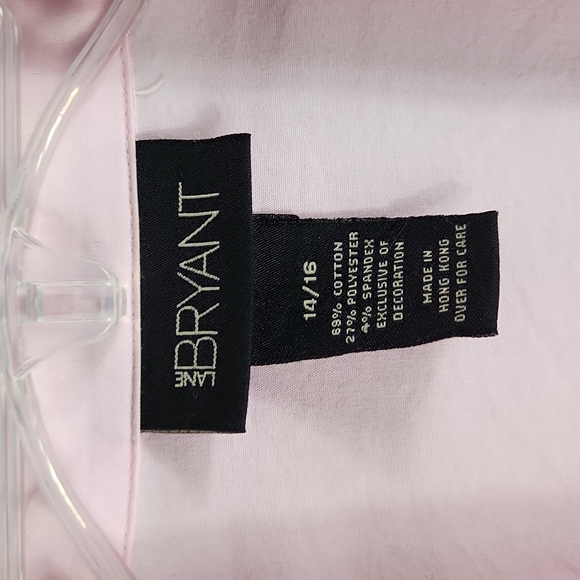 Lane Bryant, Women's pink long sleeves, v-neck top, Size 16/18w - Picture 4 of 7